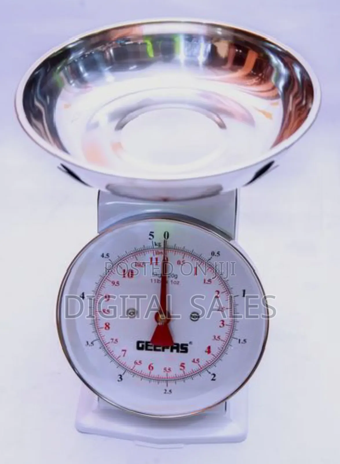Geepas High Quality 5kg Mechanical Kitchen Weighing Scale