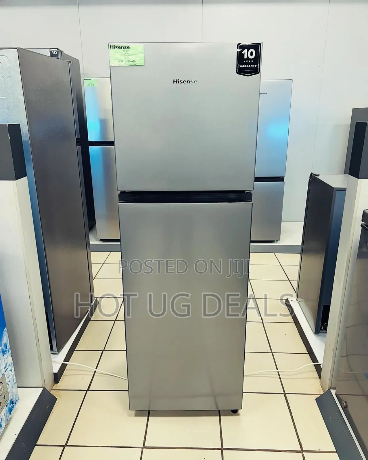 Hisense 200l/ 200 Liters Double Door Refrigerator, - Grey