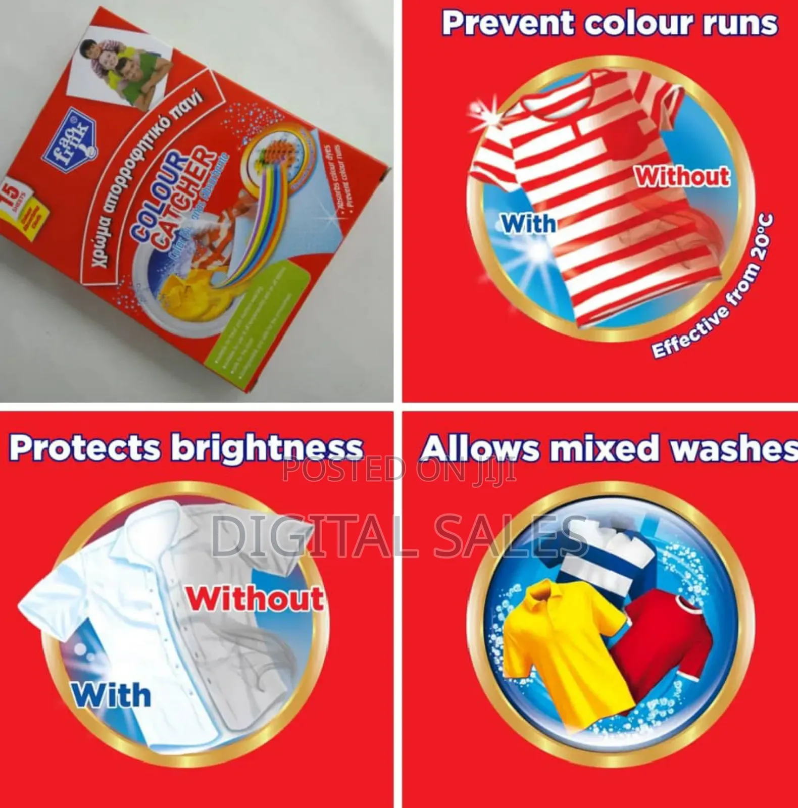 15 Pcs Colour Catcher.