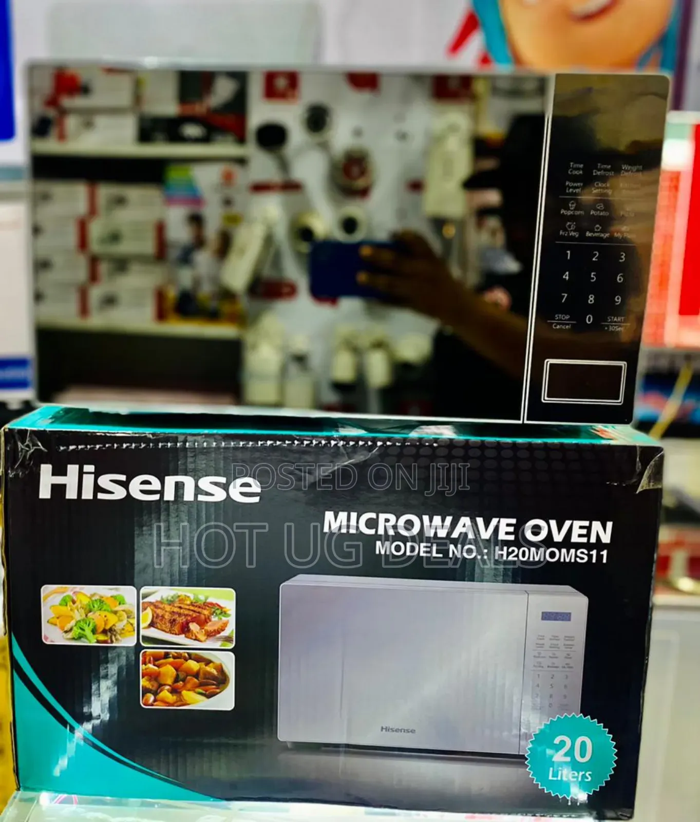 Hisense 20l Digital Microwave H20moms11-mirror Silver.