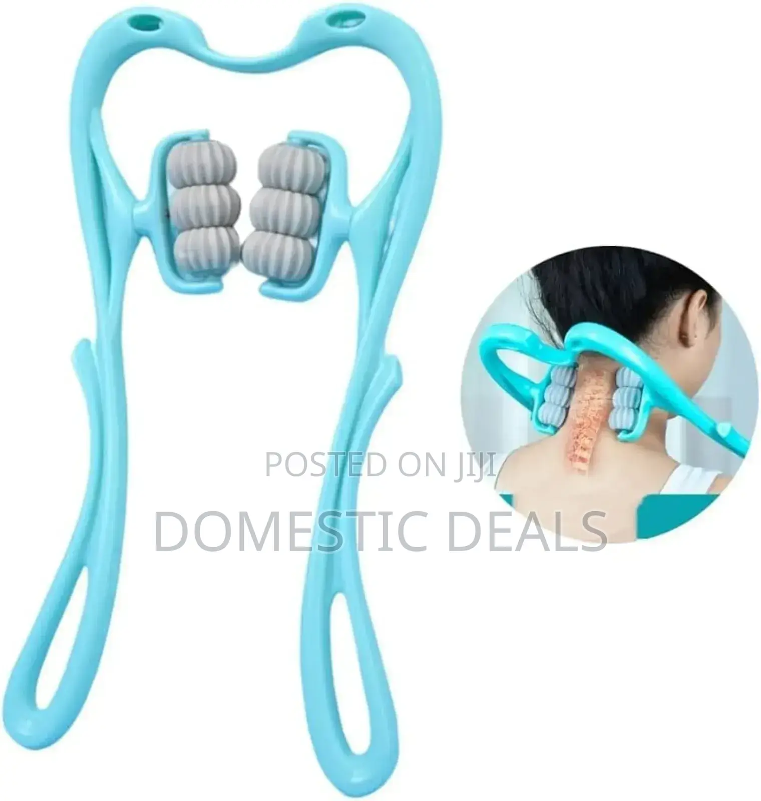 Manual Handheld 6 Roller Neck Massager