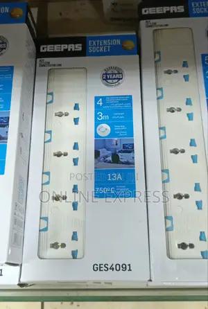 Photo - Geepas 4,Way Extension Socket 3m
