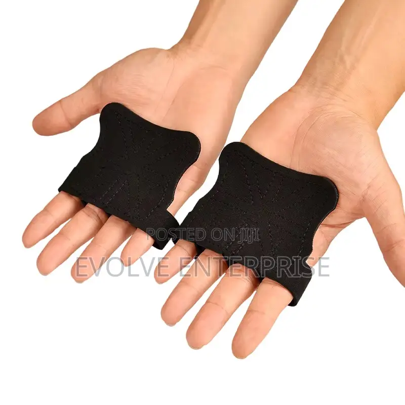 Leather Weight Lifting Training Gloves Palm Protection