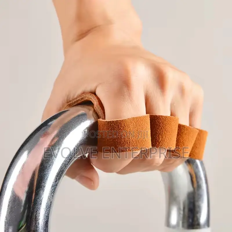 Leather Weight Lifting Training Gloves Palm Protection