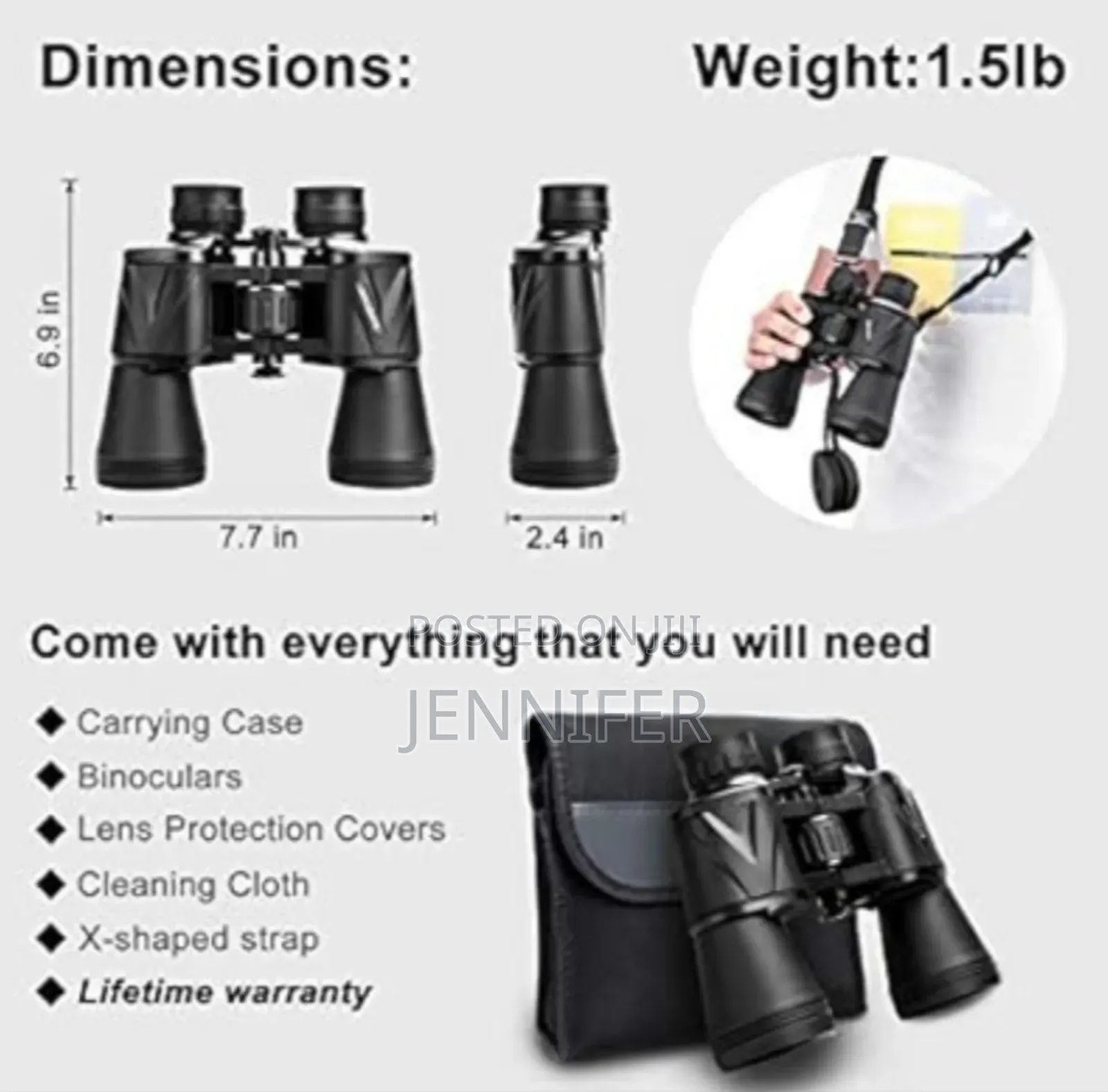 High Quality Binocular With Zoom Lens