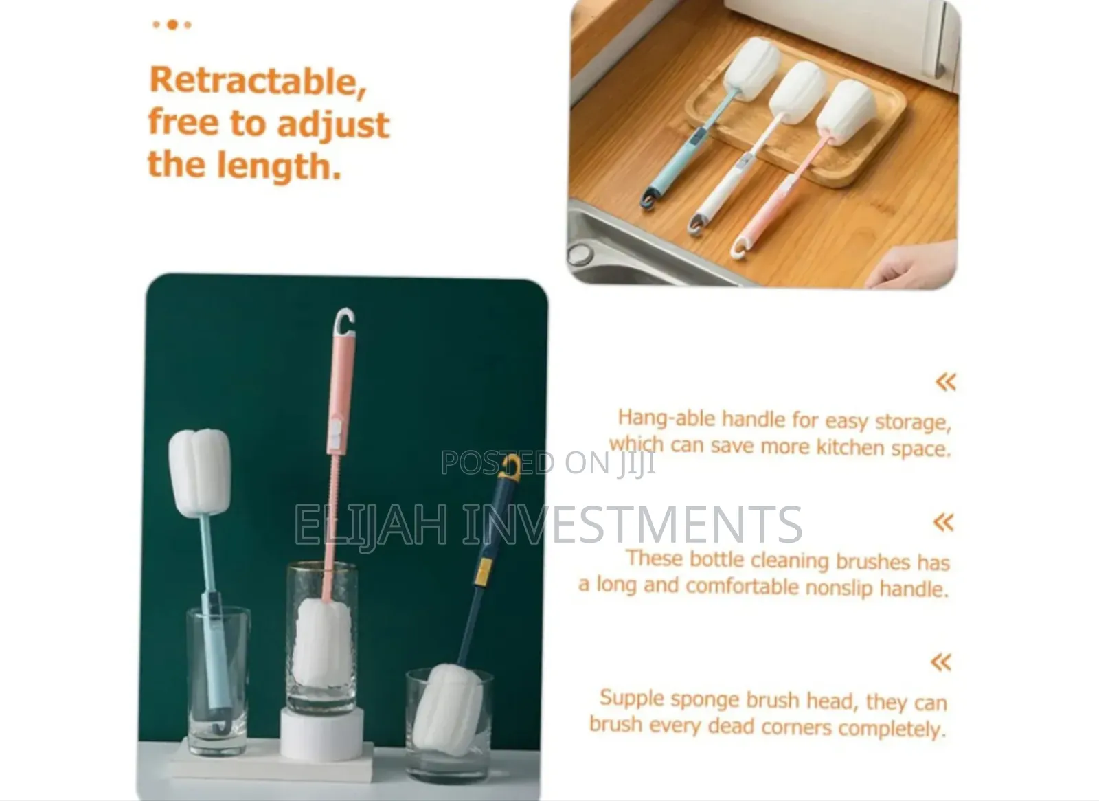 Portable Cleaning Brush Sponge