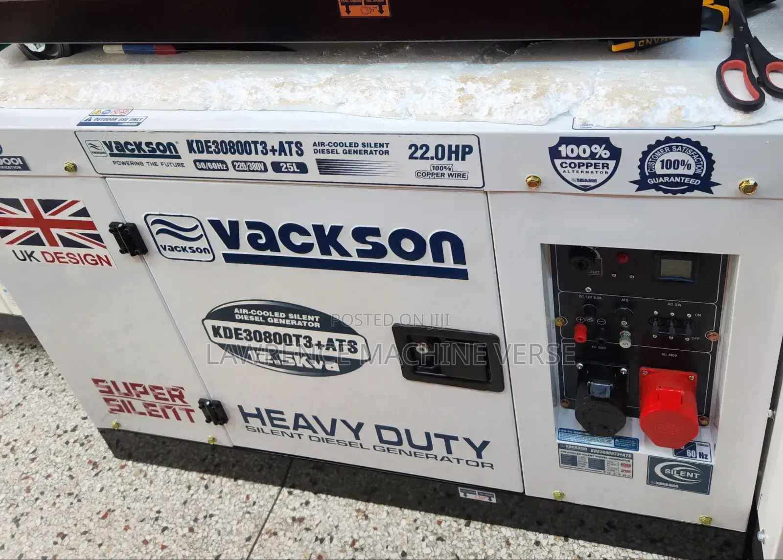 Silent Diesel Generator 12.5kva Single and Three Phase