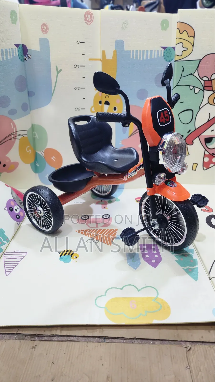 Kids Orange Tricycles