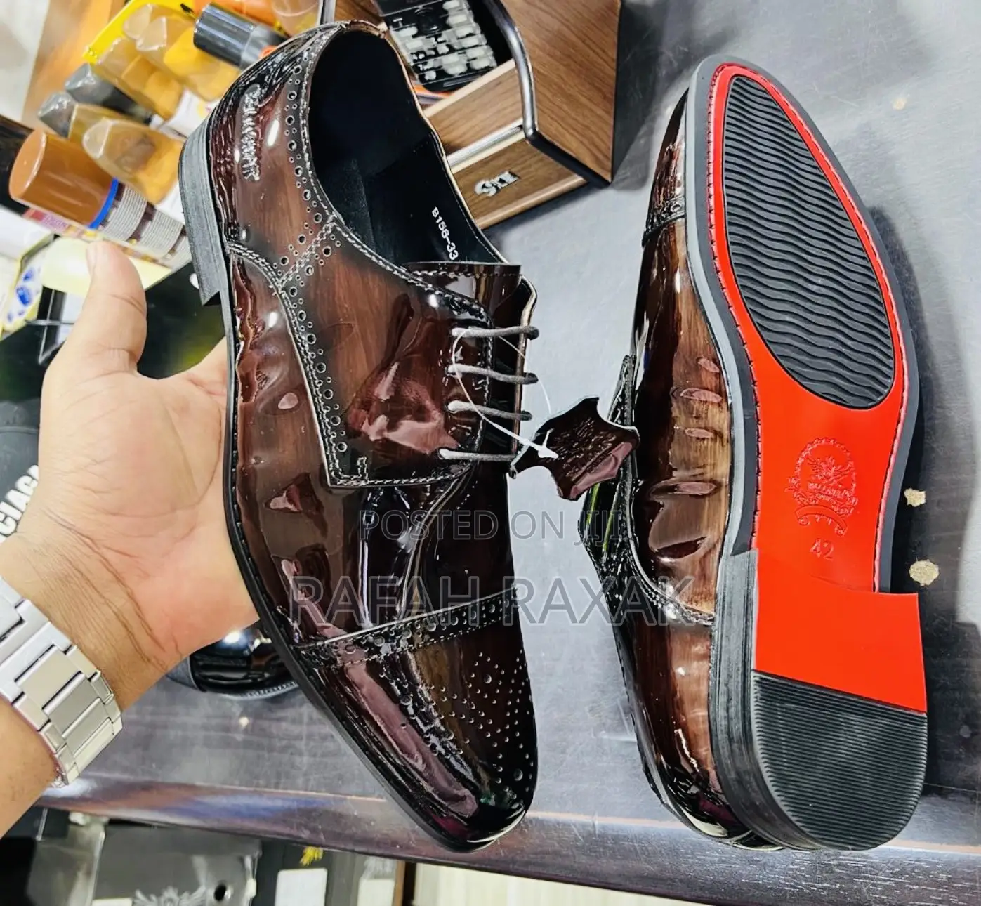 Original Brown Shinny Bellonar Gentle Oxford Shoes