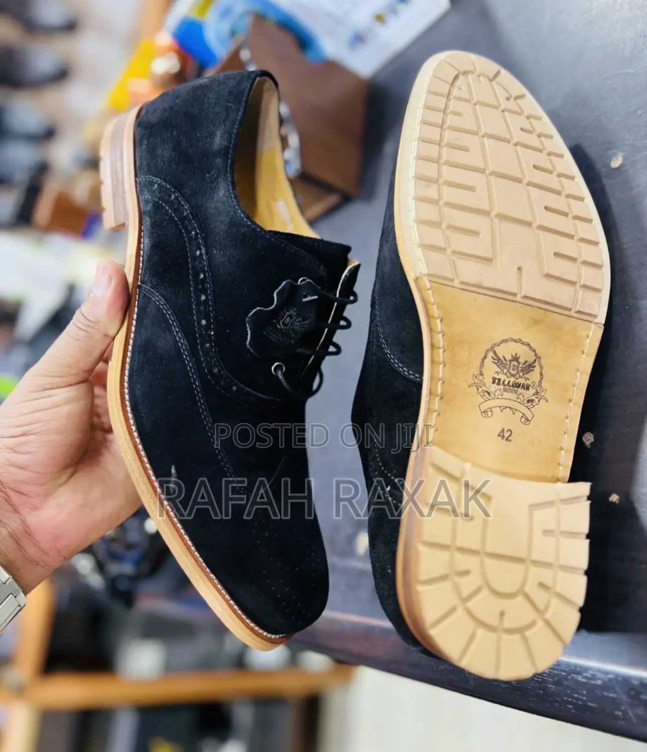 Original Men’S Black Bellonar Suede Oxfords