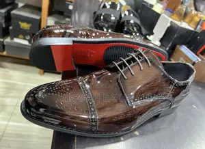 Classic Men’S Shinny Maroon Bellonar Gentle Lace Up Oxfords