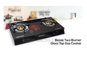 Original Besse Ceramic Easy Clean Double Gas Burner