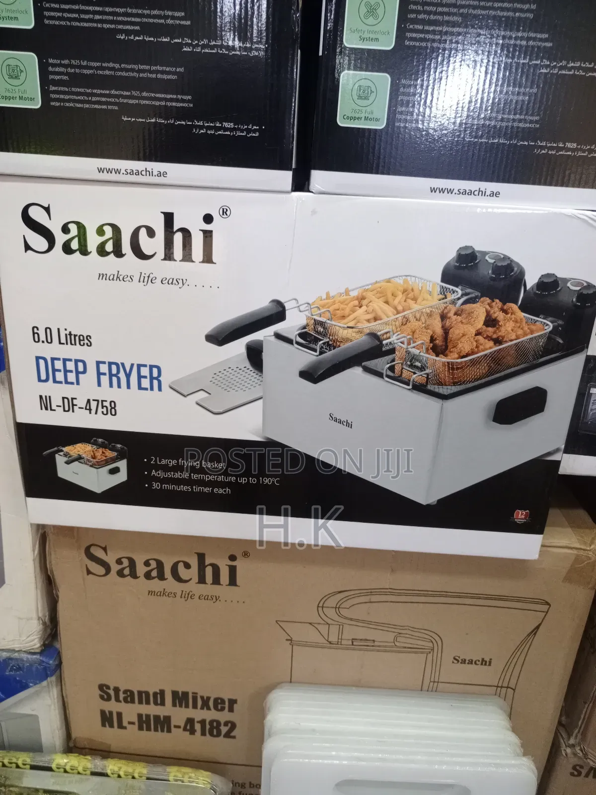 Saachi 6.0 Litres Deep Fryer, Model Nl-df-4758.