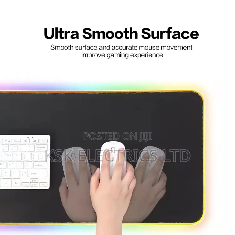 Gaming Mouse Pad XXL - RGB Led Lighting - Anti-Sl Customed