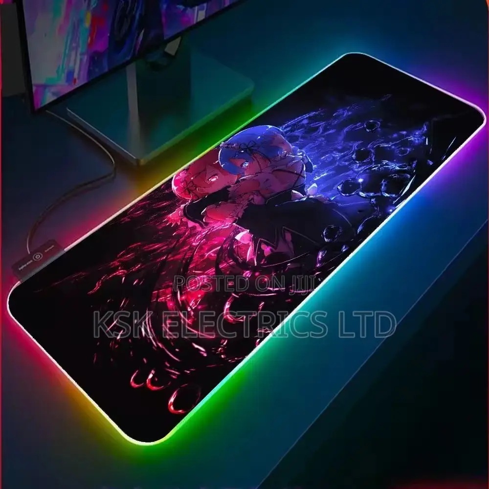 Gaming Mouse Pad XXL - RGB Led Lighting - Anti-Sl Customed