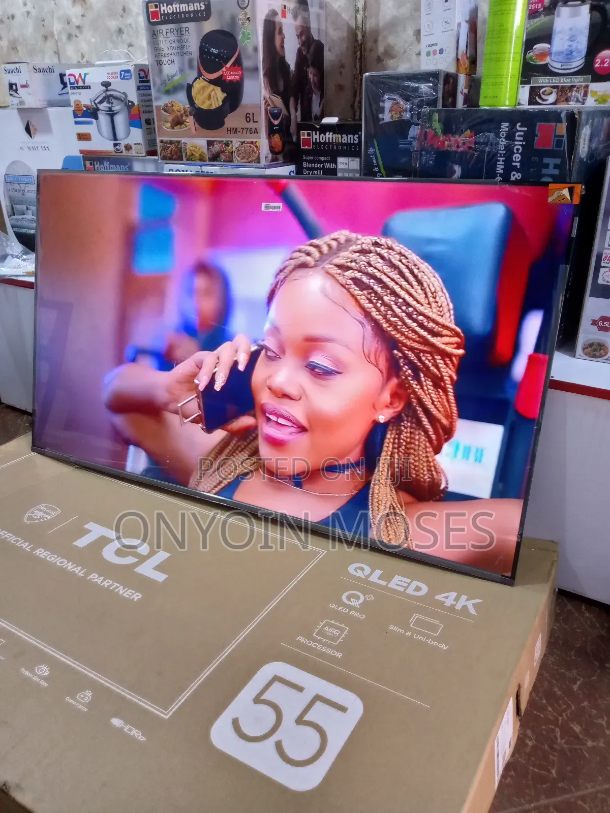 New 55 Inches TCL Qled Good Smart Android Tv