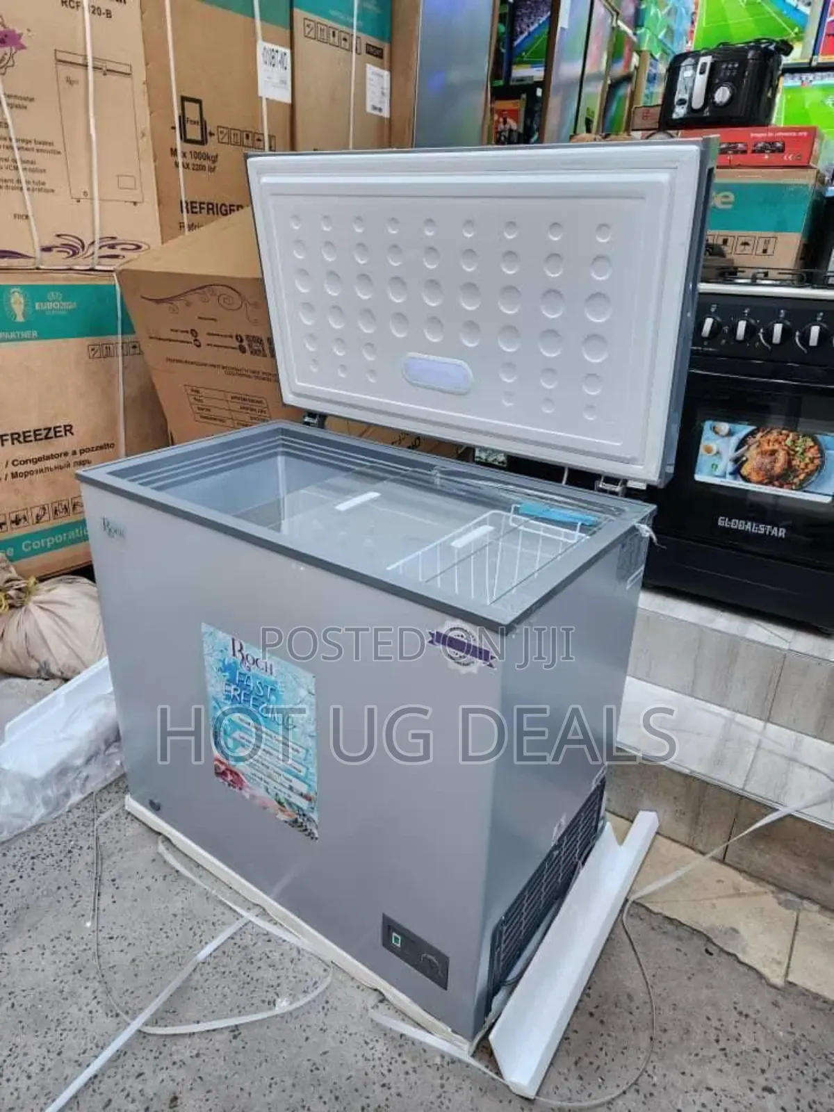 Roch 300 Litres Deep / Chest Freezer - Grey(2 Yr Wrnty)