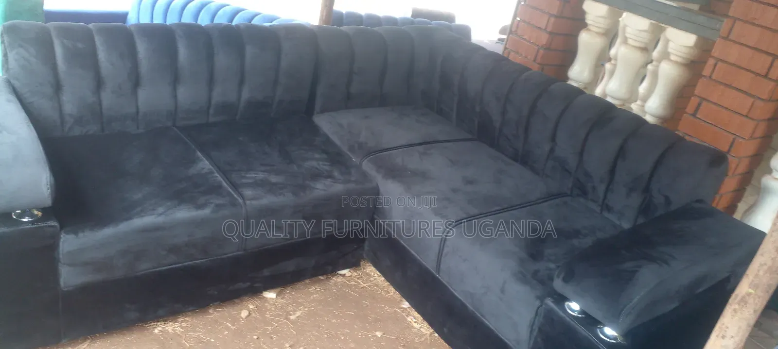 Modified Armless L Sofa Set