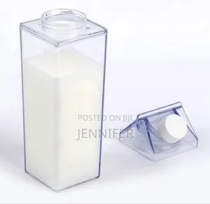 Transparent Milk Bottle Plastic Outdoor Drinking