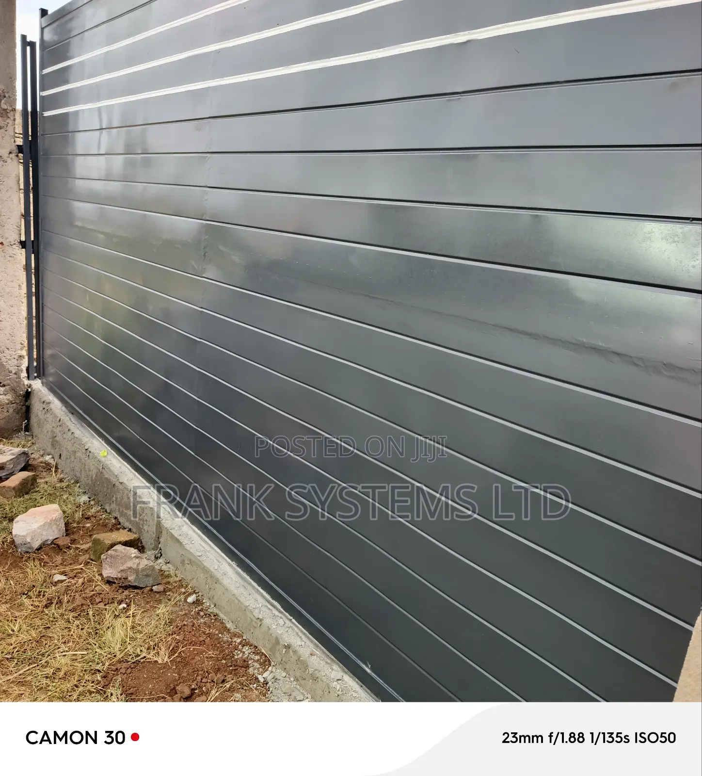Metallic Grey Gate