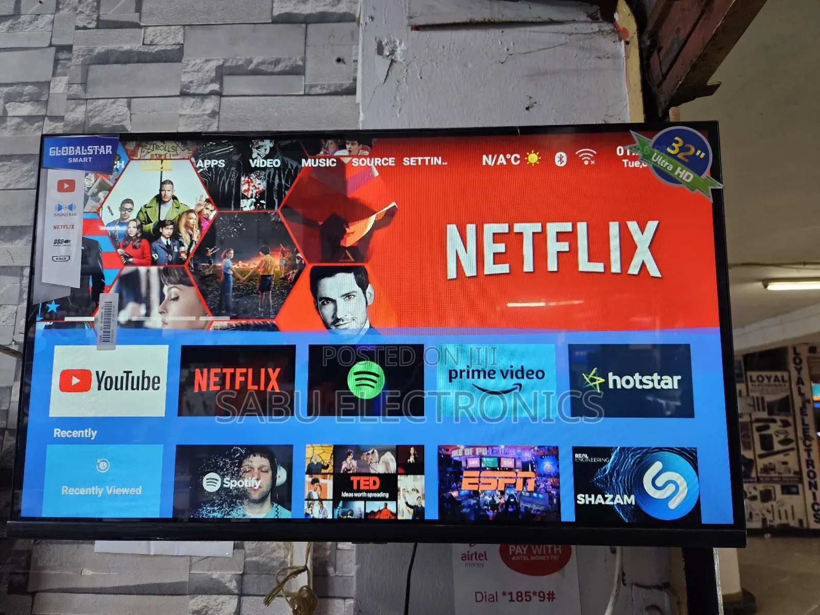 32 Inch Android Smart Tv Globalstar Frameless
