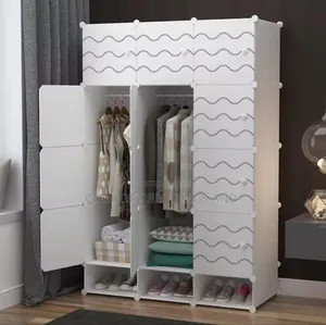 Photo - Three Column Plastic Closet White