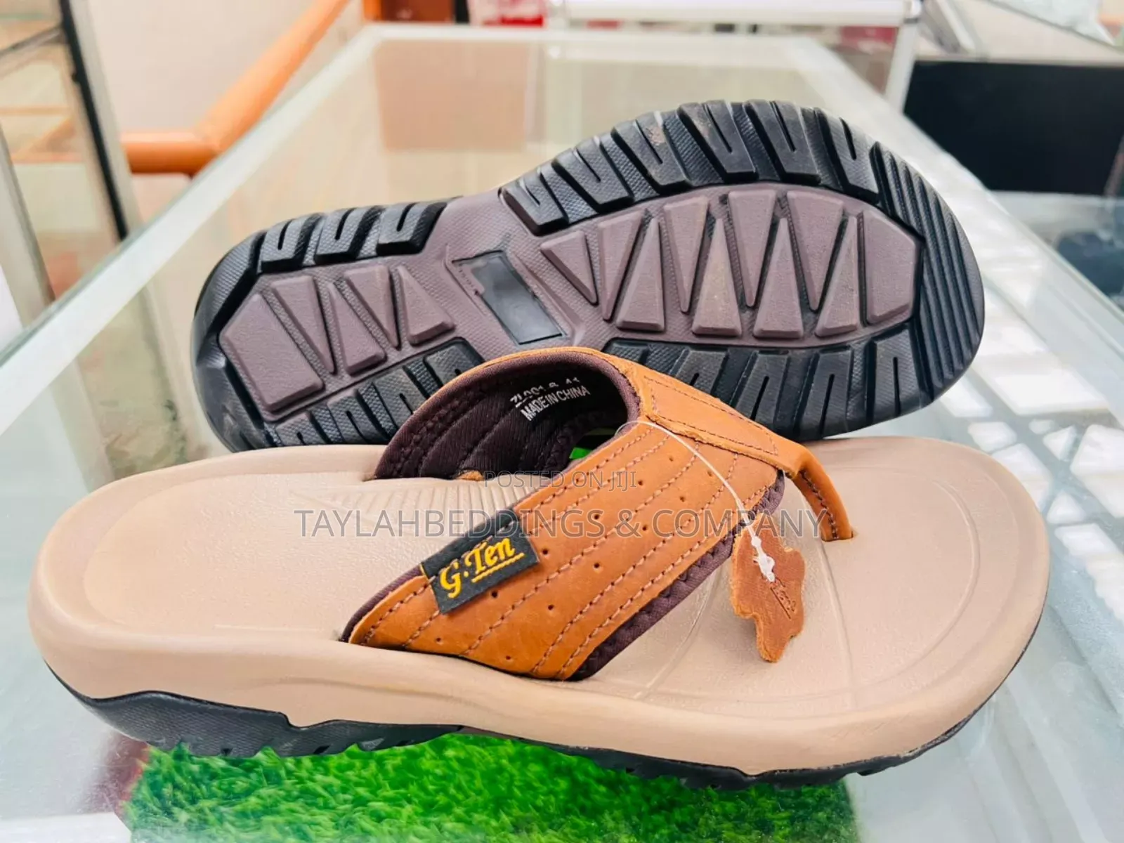 G Ten Men's Arch Fit Motley Sd-Rigel Canvas Thong Sandal