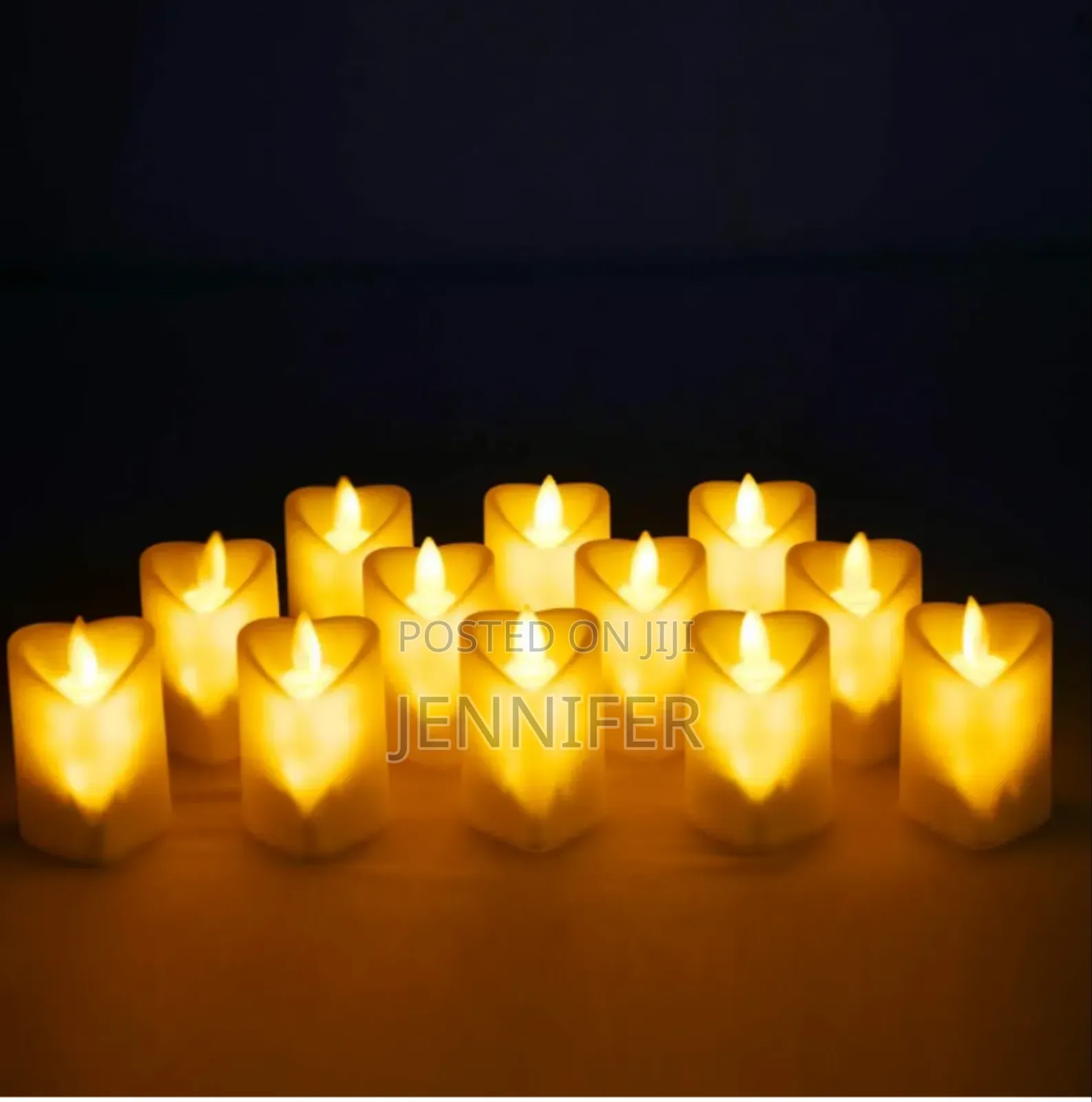 White/Red Pillar Smokeless Led Candle