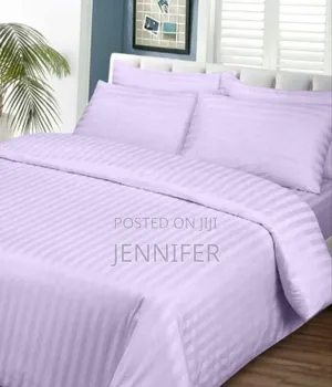 4pcs Cotton Bedsheets Satin Stripe