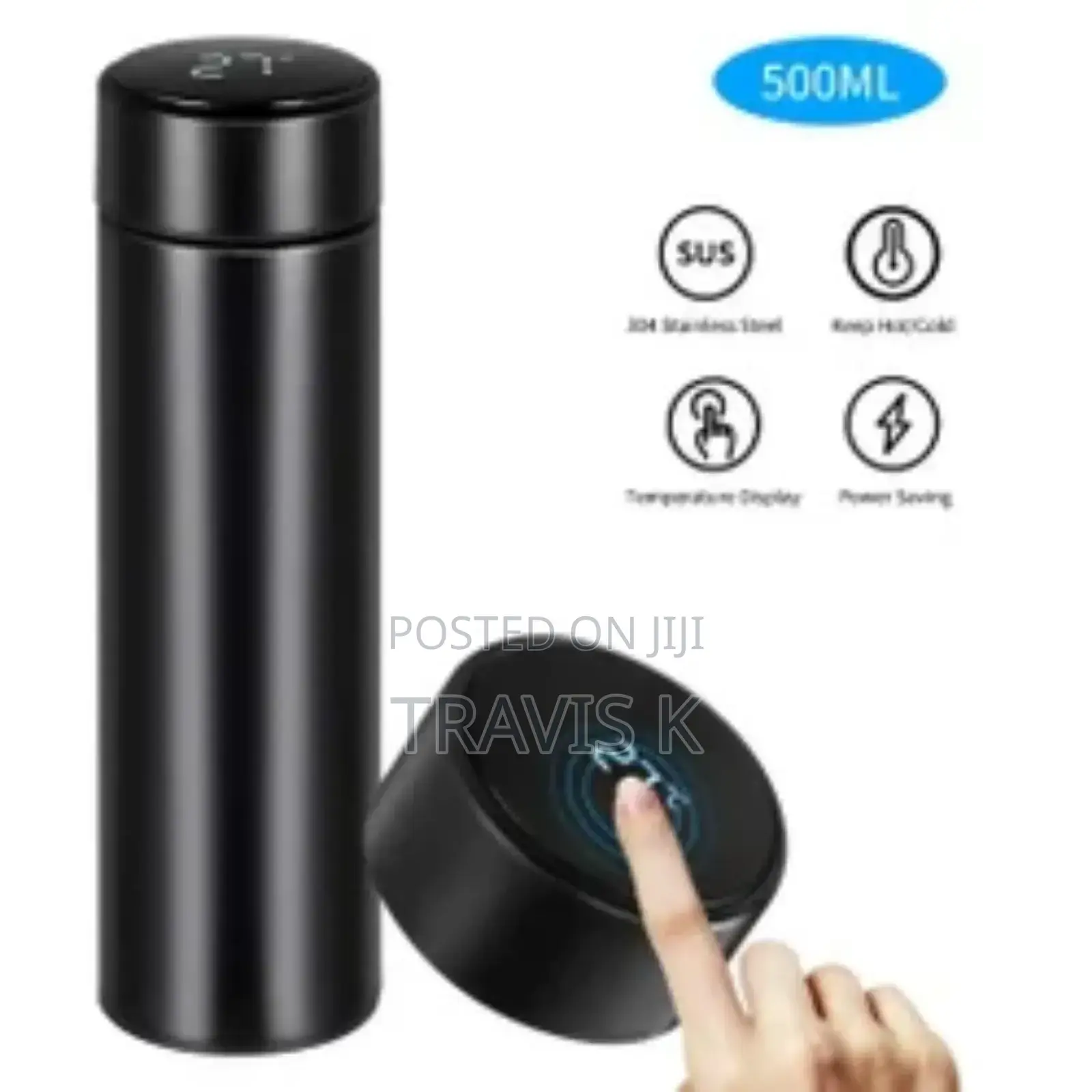 Stainless Steel Water Bottle With Temperature Display