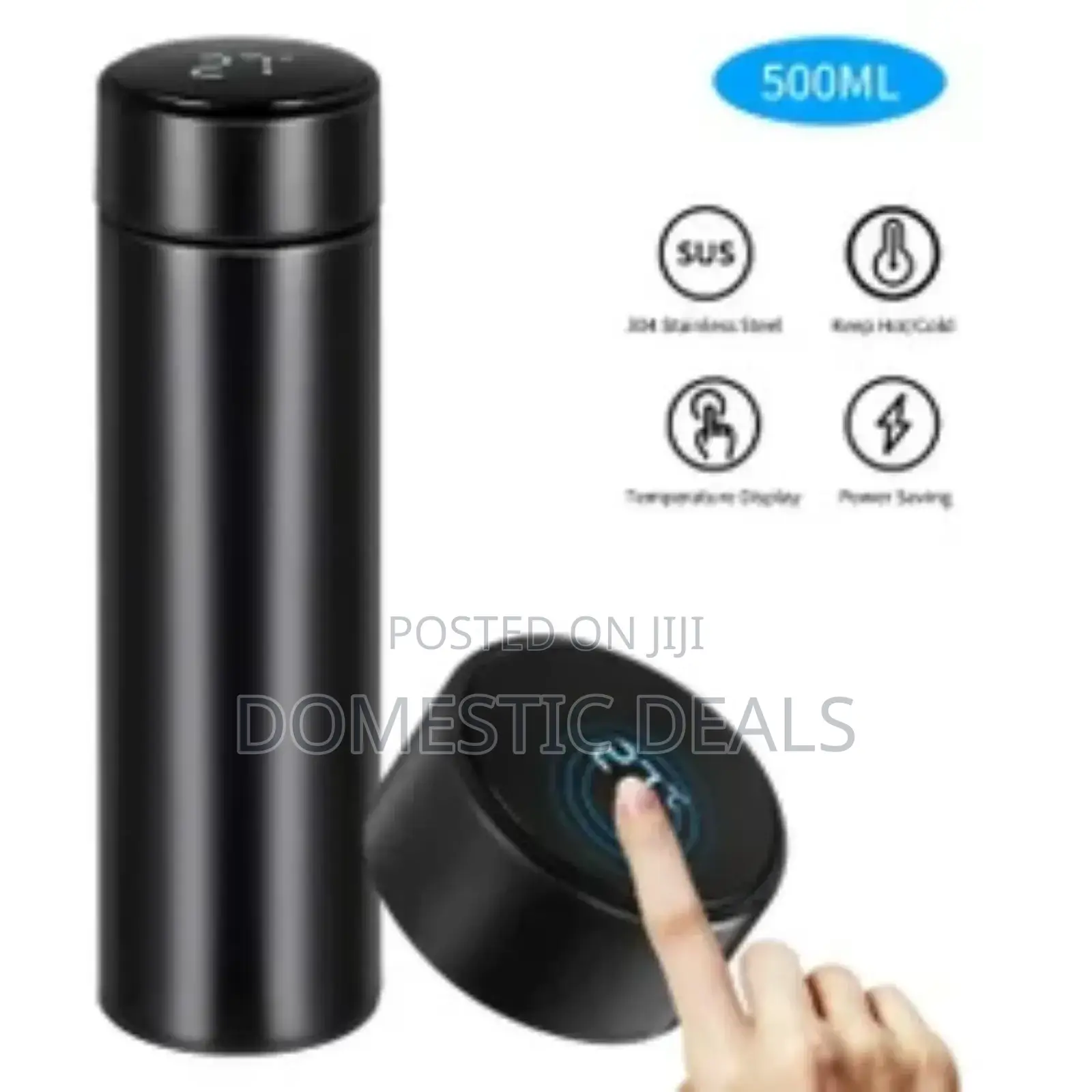 Stainless Steel Water Bottle With Temperature Display