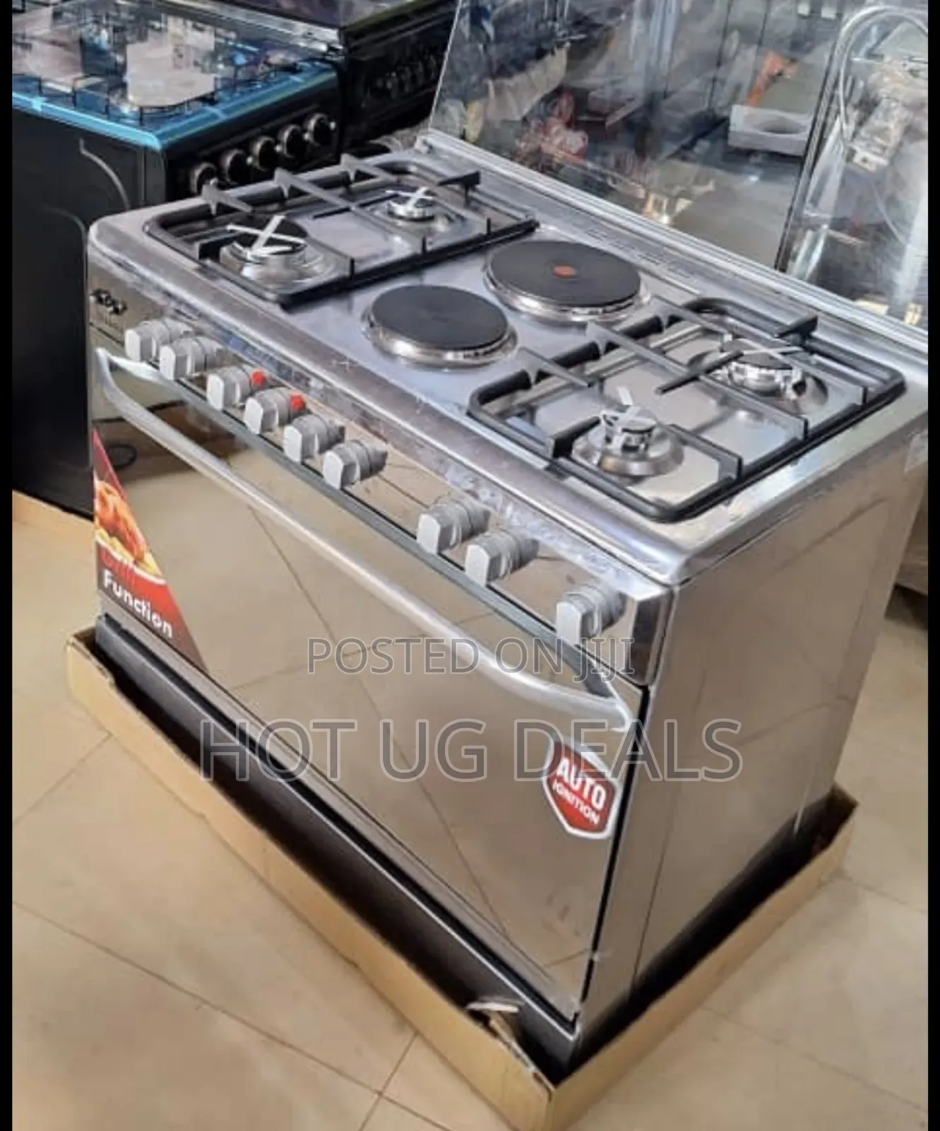 Saachi 90x60 Cooker 4 Gas 2 Electric With Electric Oven