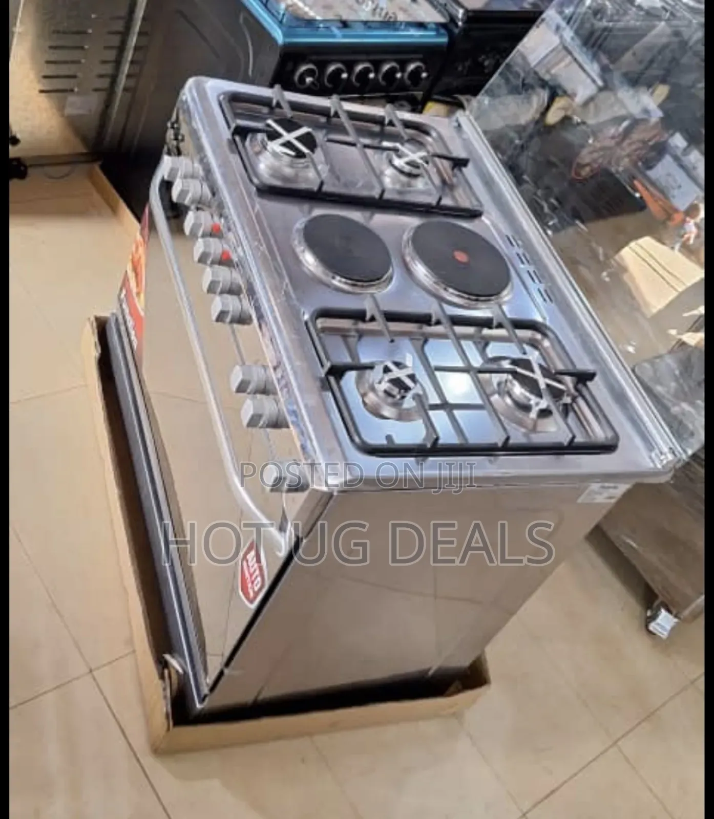 Saachi 90x60 Cooker 4 Gas 2 Electric With Electric Oven