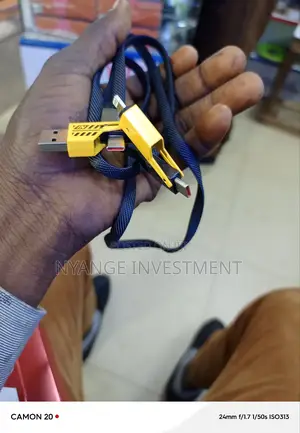 4in1 Fast Charging Cableusb+Tc Port to Tc+Lightning Port.