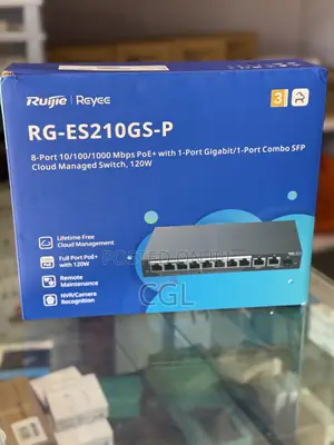 Photo - Ruijie Reyee Rg-Es210gs-P 8 Port SFP Poe+ Gigabit Switch