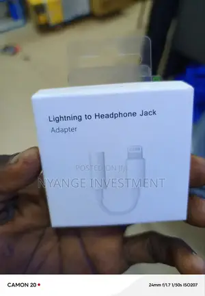 Lightning to Headphone Jack Adaptor.