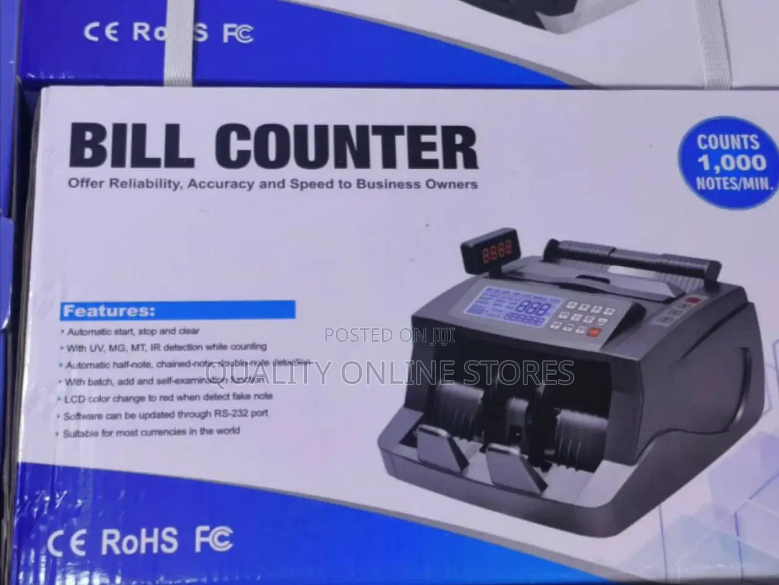 Fake Money Detector Bill Counter Machine
