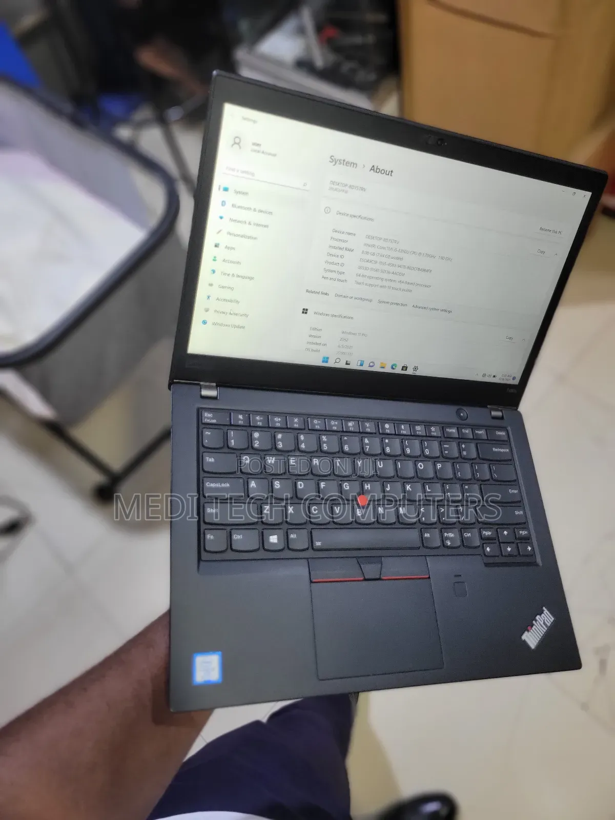 Laptop Lenovo ThinkPad T480s 8GB Intel Core I5 SSD 256GB
