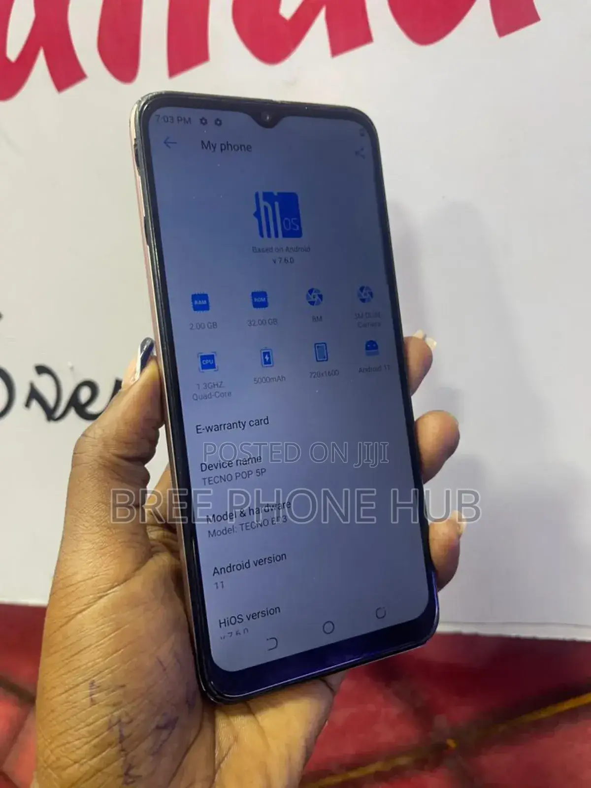 Tecno Pop 5P 32 GB Rose Gold
