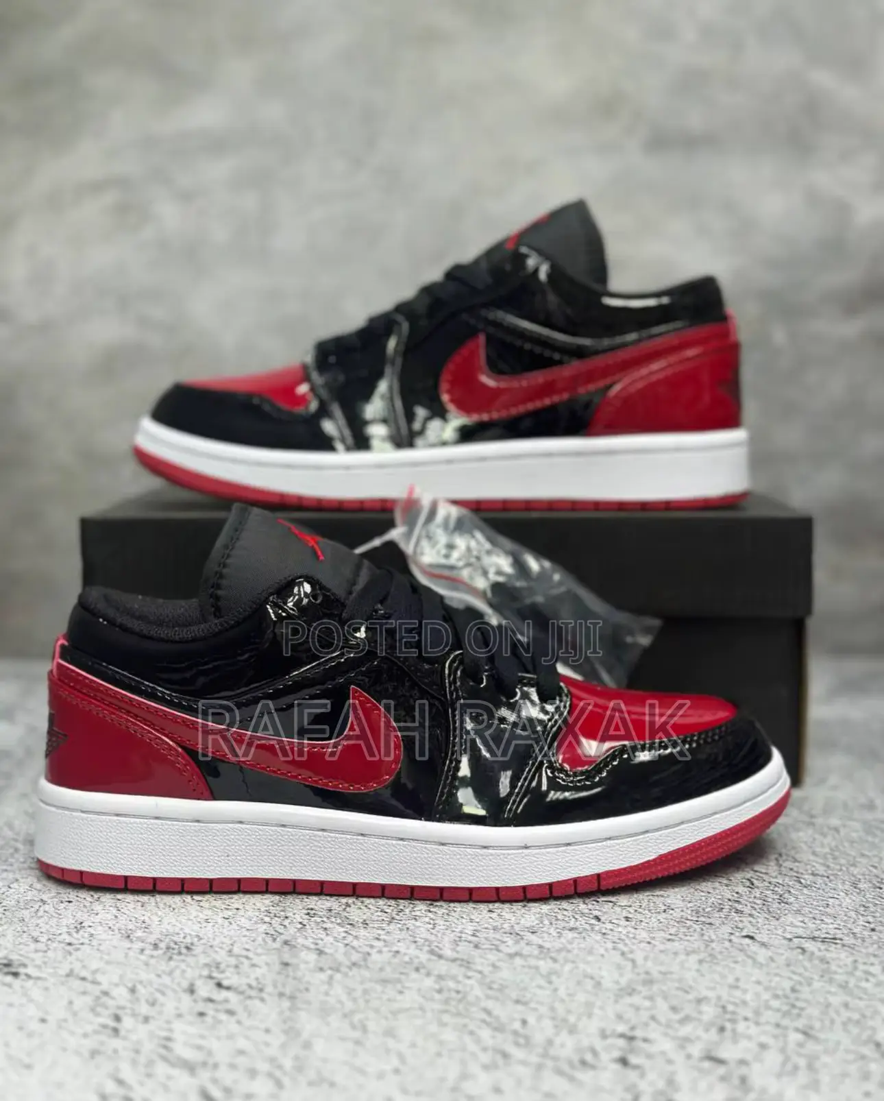 Original Nike Air Jordan 1 Low Cut “Bred Patent” Sneakers