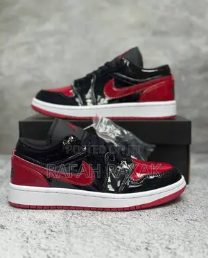 Original Nike Air Jordan 1 Low Cut “Bred Patent” Sneakers
