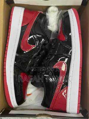 Original Nike Air Jordan 1 Low Cut “Bred Patent” Sneakers