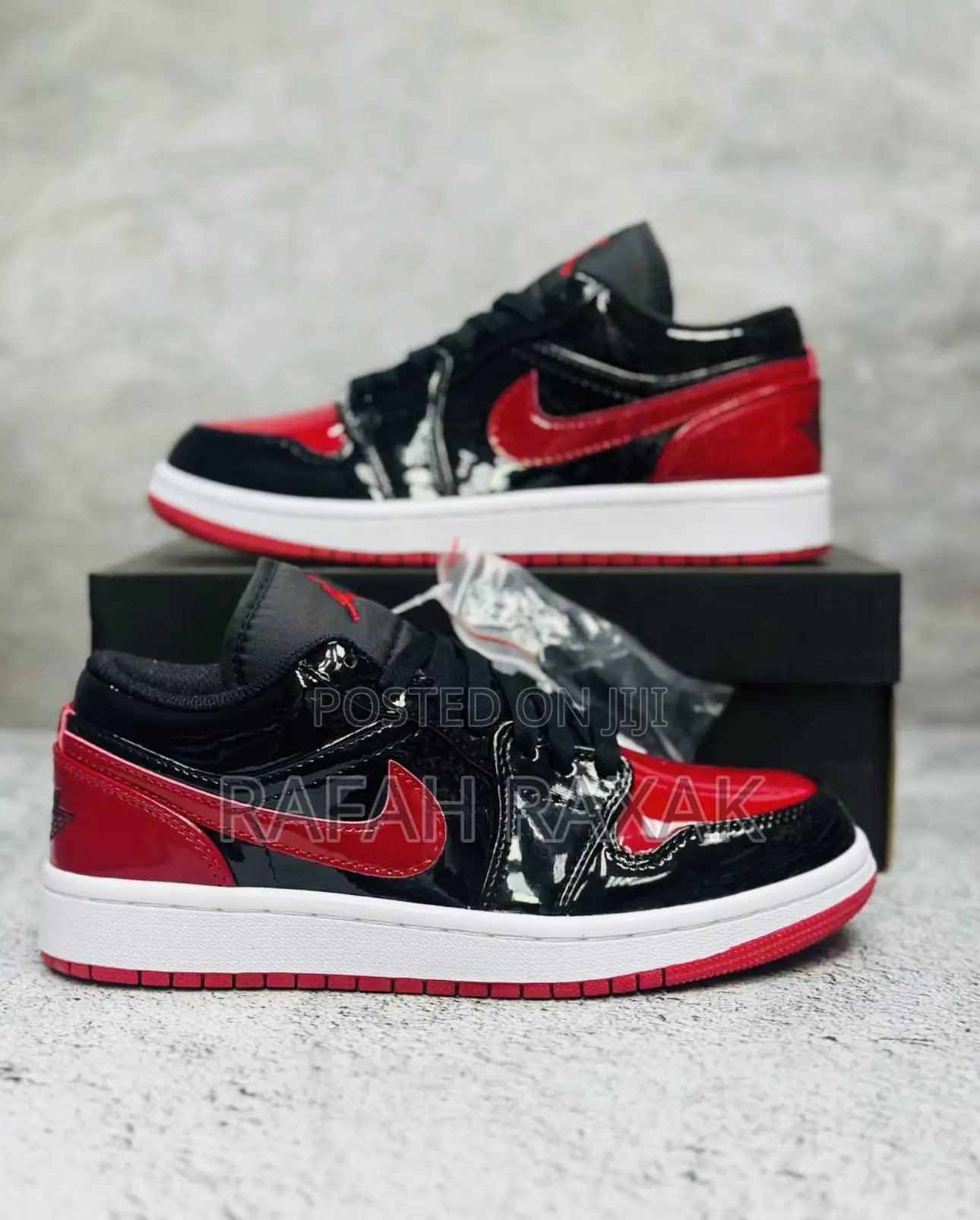 Original Nike Air Jordan 1 Low Cut “Bred Patent” Sneakers