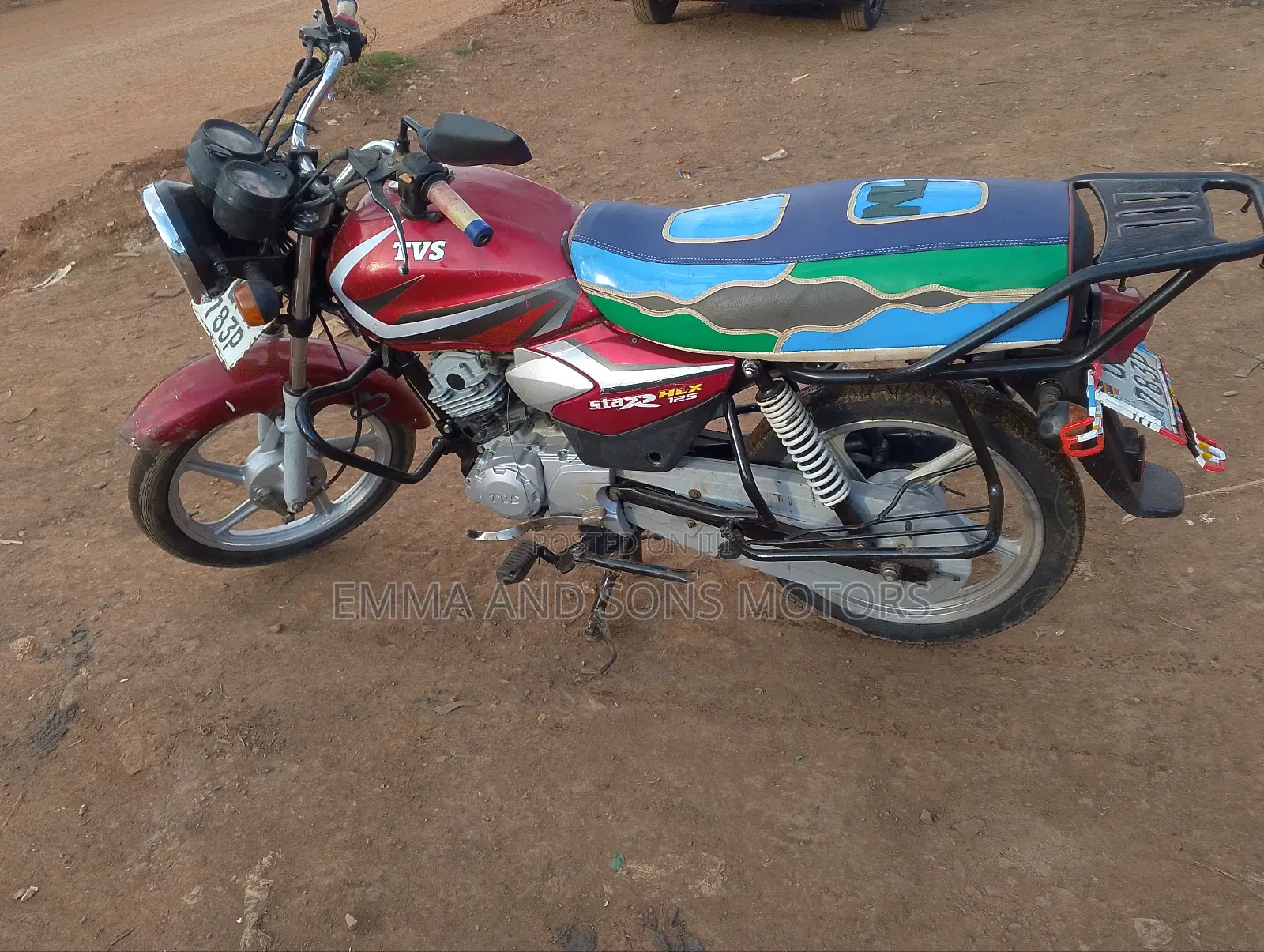 TVS HLX 125 2022 Red