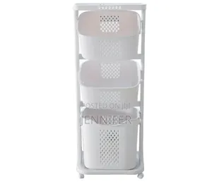 4-Tier Plastic Bathroom/Kitchen Storage Organizer