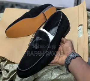 Original Black Super Classic Clarks Suede Loafers in Stock