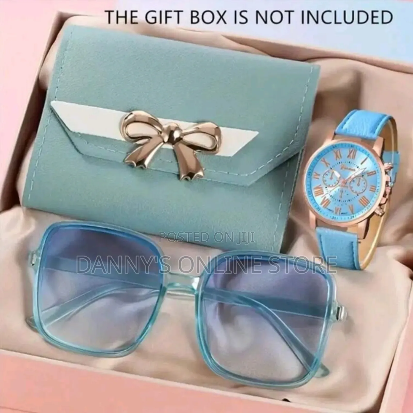 3pc Women's Watch Fashion Belt Simple Three Eyes Roman Scale