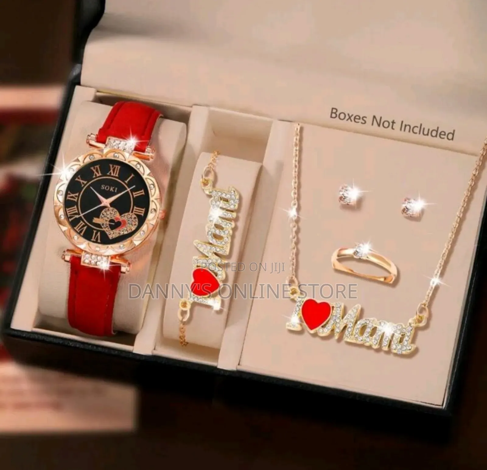 Soki Mother's Day Ladies Watch 6pc Ladies Fashionable Casual