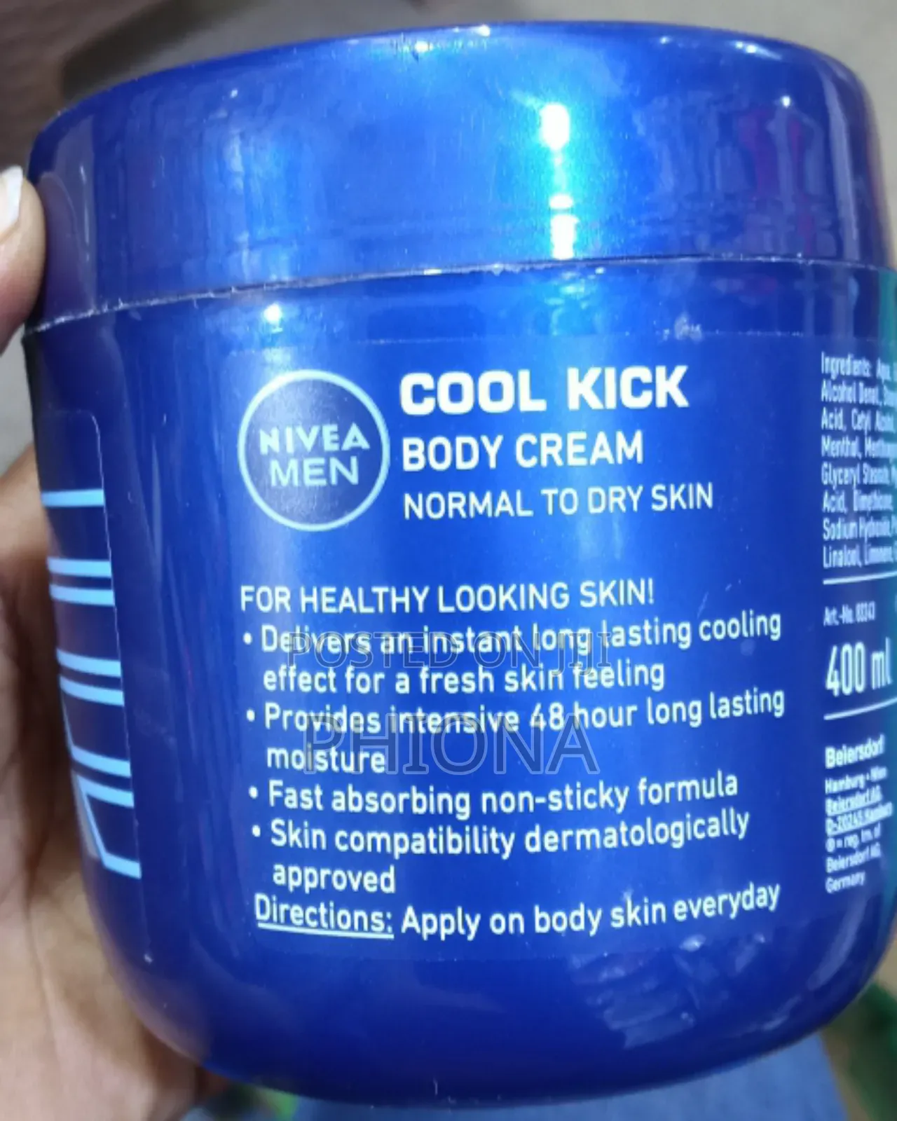 Nivea Men Body Cream Cool Kick Cooling
