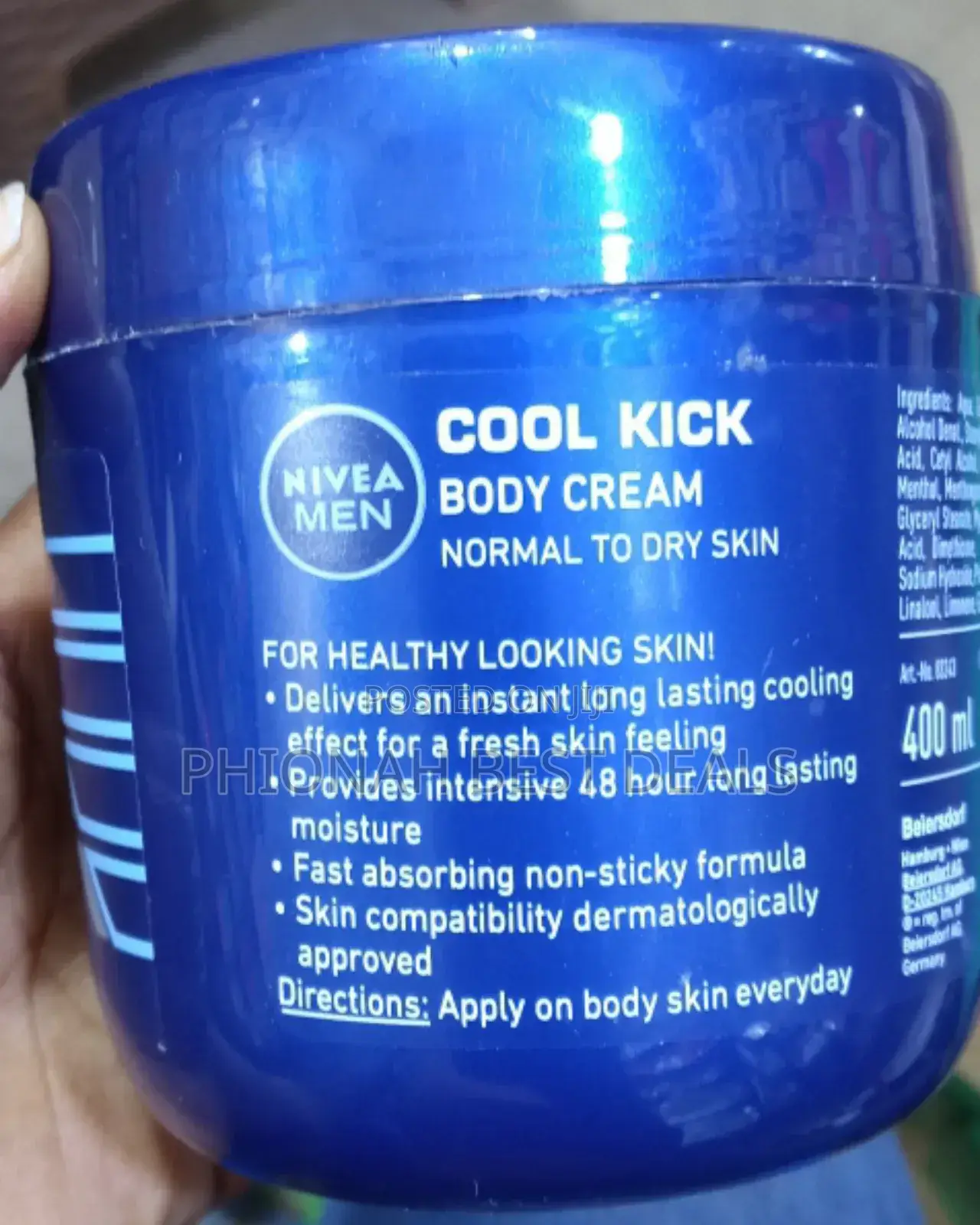 Nivea Men Body Cream Cool Kick Cooling